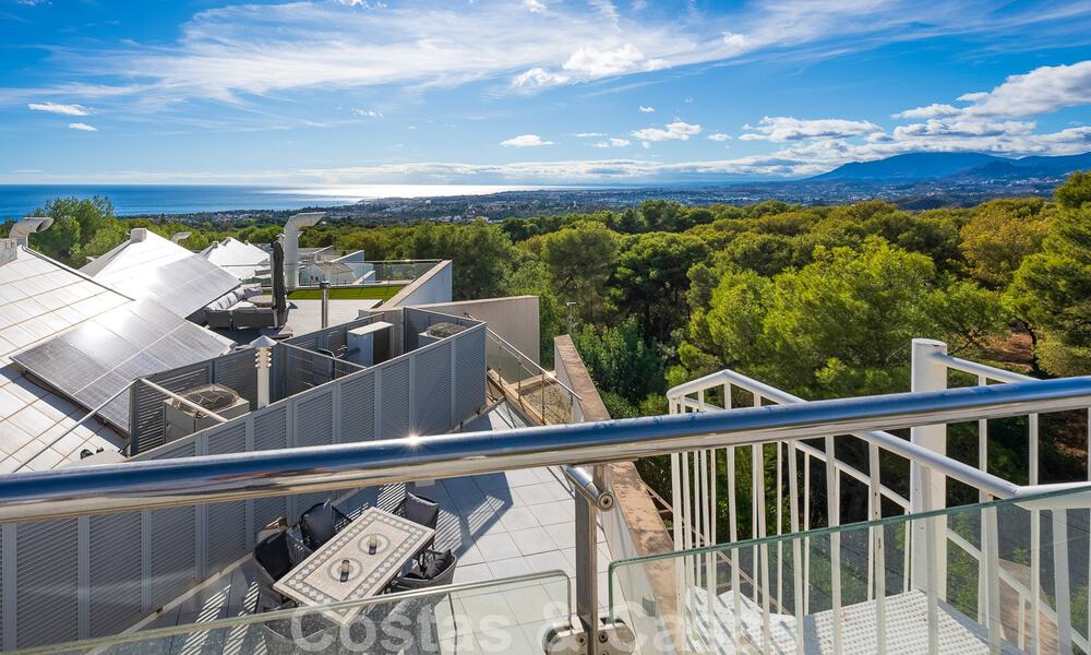 Spacious semi-detached house for sale with spectacular sea views, in Sierra Blanca on the Golden Mile of Marbella 51120