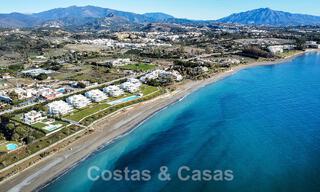Exclusive designer villa for sale on frontline beach with undisturbed sea views on the New Golden Mile between Marbella and Estepona 51196 