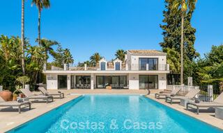 Move-in ready luxury villa for sale adjacent to Las Brisas golf course, in a gated community in Nueva Andalucia's golf valley, Marbella 51448 