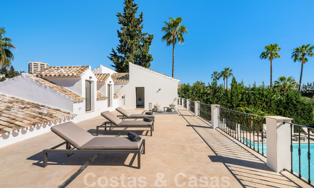 Move-in ready luxury villa for sale adjacent to Las Brisas golf course, in a gated community in Nueva Andalucia's golf valley, Marbella 51455