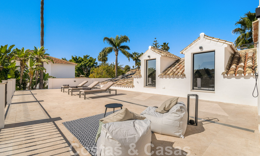 Move-in ready luxury villa for sale adjacent to Las Brisas golf course, in a gated community in Nueva Andalucia's golf valley, Marbella 51456