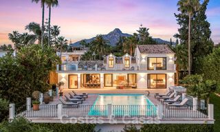 Move-in ready luxury villa for sale adjacent to Las Brisas golf course, in a gated community in Nueva Andalucia's golf valley, Marbella 52090 