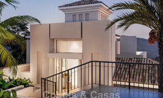 New luxury villa for sale with a contemporary architectural style located in a secure community of Nueva Andalucia, Marbella 51463 