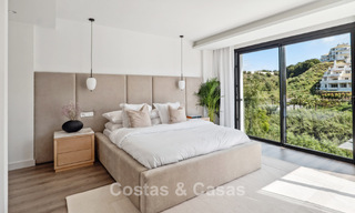 New luxury villa for sale with a contemporary architectural style located in a secure community of Nueva Andalucia, Marbella 782508 
