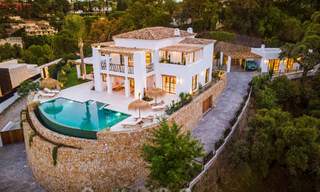 Sublime Mediterranean luxury villa with guest house and stunning sea views for sale in El Madroñal, Marbella - Benahavis 51530 