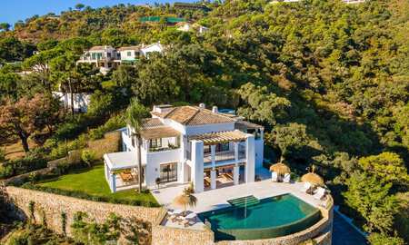 Sublime Mediterranean luxury villa with guest house and stunning sea views for sale in El Madroñal, Marbella - Benahavis 51545