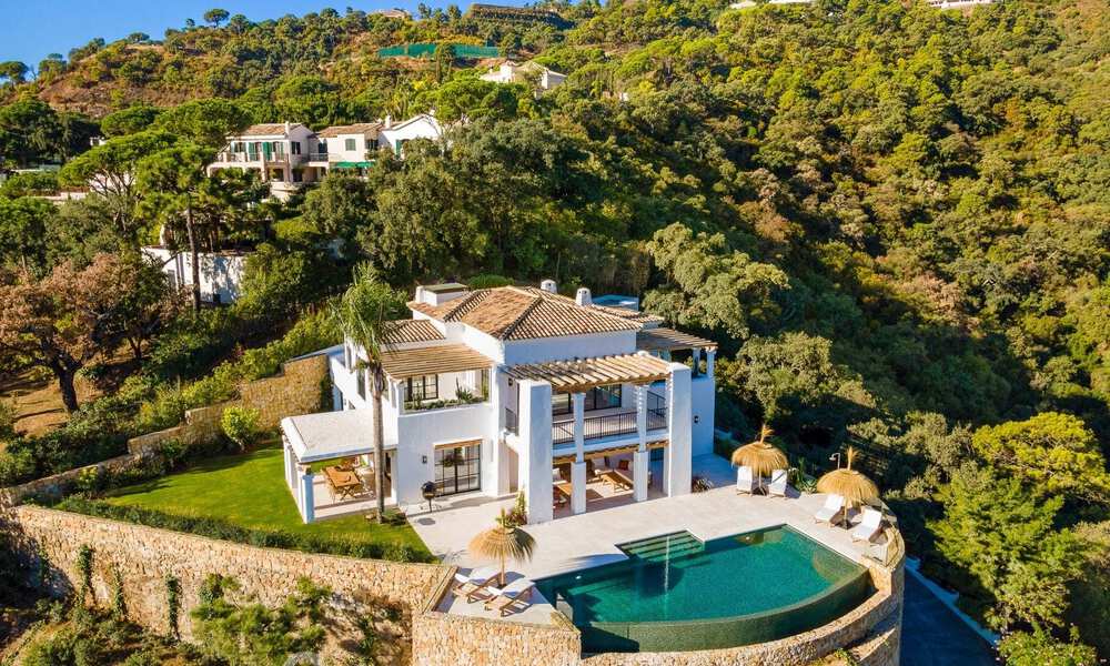 Sublime Mediterranean luxury villa with guest house and stunning sea views for sale in El Madroñal, Marbella - Benahavis 51545