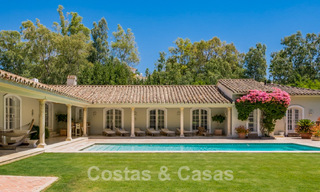 Spanish villa for sale with Mediterranean architecture and large garden located near San Pedro in Marbella - Benahavis 52488 
