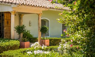 Spanish villa for sale with Mediterranean architecture and large garden located near San Pedro in Marbella - Benahavis 52492 