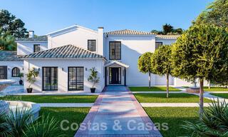 Plot + luxury villa project for sale in a quiet urbanisation within walking distance to the beach in Guadalmina Baja, Marbella 52614 