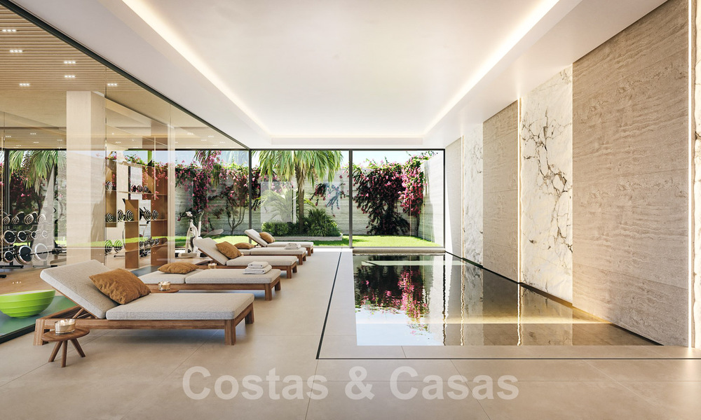 Impressive designer villa for sale, open golf and sea views, walking distance to La Quinta Golf course in Benahavis - Marbella 52628