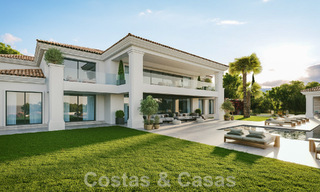 Impressive designer villa for sale, open golf and sea views, walking distance to La Quinta Golf course in Benahavis - Marbella 52629 