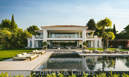 Impressive designer villa for sale, open golf and sea views, walking distance to La Quinta Golf course in Benahavis - Marbella 52641