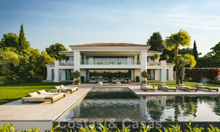 Impressive designer villa for sale, open golf and sea views, walking distance to La Quinta Golf course in Benahavis - Marbella 52641 