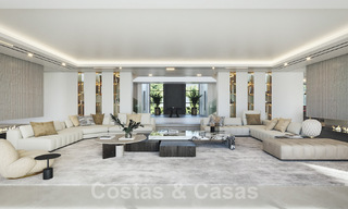 Impressive designer villa for sale, open golf and sea views, walking distance to La Quinta Golf course in Benahavis - Marbella 52643 