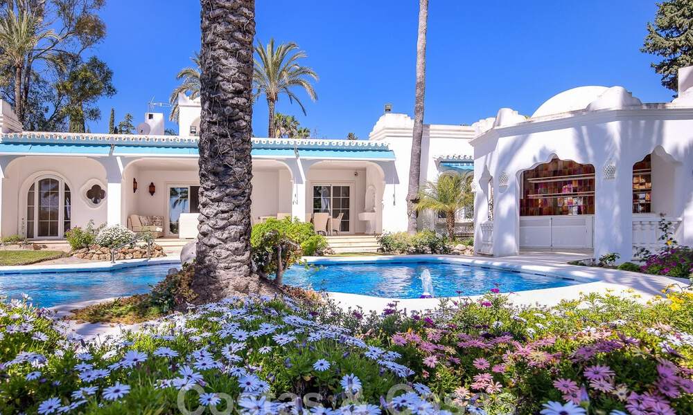 Andalusian villa for sale within walking distance of the beach on the New Golden Mile between Marbella and Estepona 53485