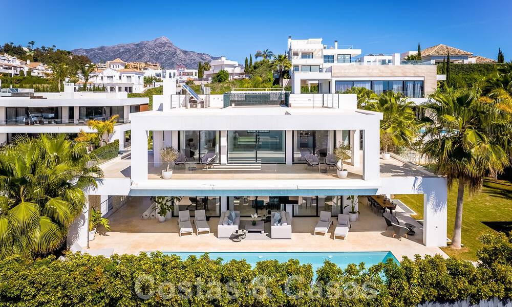 Modern luxury villa for sale in gated community of golf valley of Nueva Andalucia, Marbella 53514