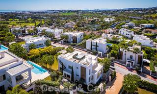 Modern luxury villa for sale in gated community of golf valley of Nueva Andalucia, Marbella 53519 