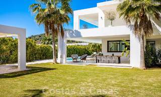 Modern luxury villa for sale in gated community of golf valley of Nueva Andalucia, Marbella 53535 