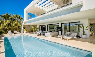 Modern luxury villa for sale in gated community of golf valley of Nueva Andalucia, Marbella 53539 