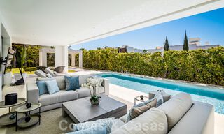 Modern luxury villa for sale in gated community of golf valley of Nueva Andalucia, Marbella 53542 