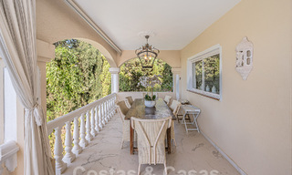 Traditional-Mediterranean luxury villa for sale with sea views in gated community on the Golden Mile of Marbella 54400 