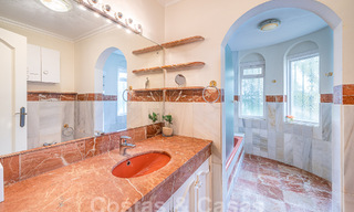Traditional-Mediterranean luxury villa for sale with sea views in gated community on the Golden Mile of Marbella 54413 