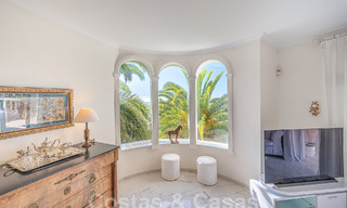 Traditional-Mediterranean luxury villa for sale with sea views in gated community on the Golden Mile of Marbella 54419 