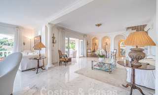 Traditional-Mediterranean luxury villa for sale with sea views in gated community on the Golden Mile of Marbella 54424 