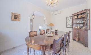 Traditional-Mediterranean luxury villa for sale with sea views in gated community on the Golden Mile of Marbella 54432 
