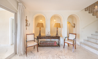 Traditional-Mediterranean luxury villa for sale with sea views in gated community on the Golden Mile of Marbella 54435 