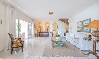 Traditional-Mediterranean luxury villa for sale with sea views in gated community on the Golden Mile of Marbella 54436 