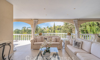 Traditional-Mediterranean luxury villa for sale with sea views in gated community on the Golden Mile of Marbella 54444 