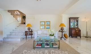 Traditional-Mediterranean luxury villa for sale with sea views in gated community on the Golden Mile of Marbella 54459 