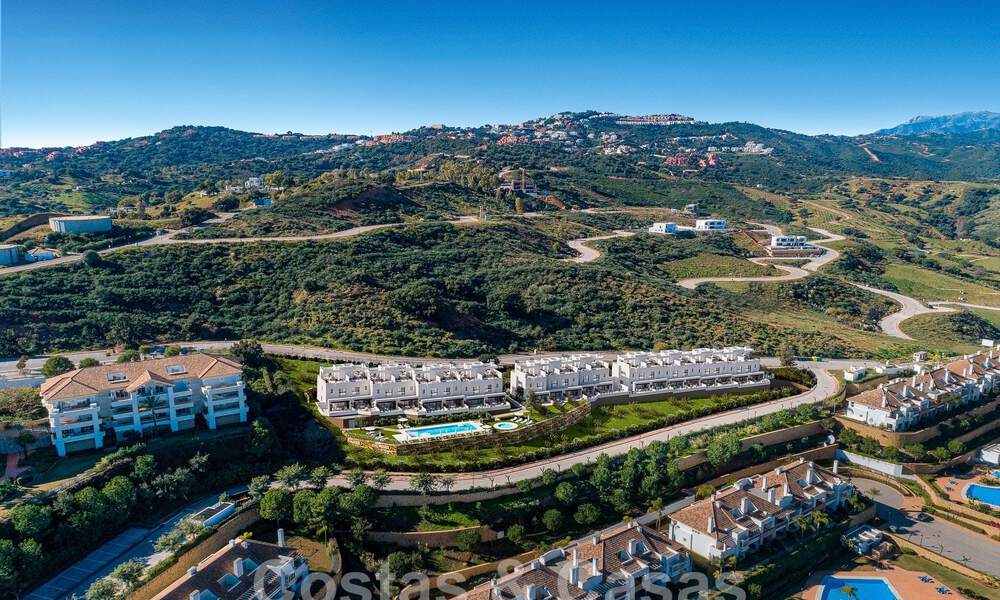 New development consisting of 8 townhouses for sale, with open views of the golf courses of the coveted golf resort of La Cala Golf, Mijas 53260