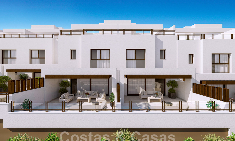 New development consisting of 8 townhouses for sale, with open views of the golf courses of the coveted golf resort of La Cala Golf, Mijas 53263