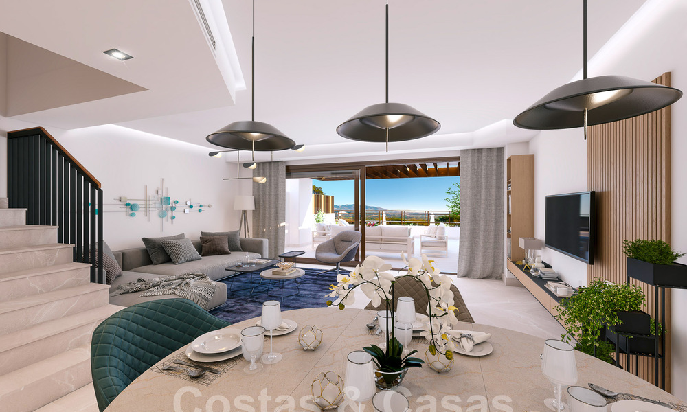 New development consisting of 8 townhouses for sale, with open views of the golf courses of the coveted golf resort of La Cala Golf, Mijas 53275