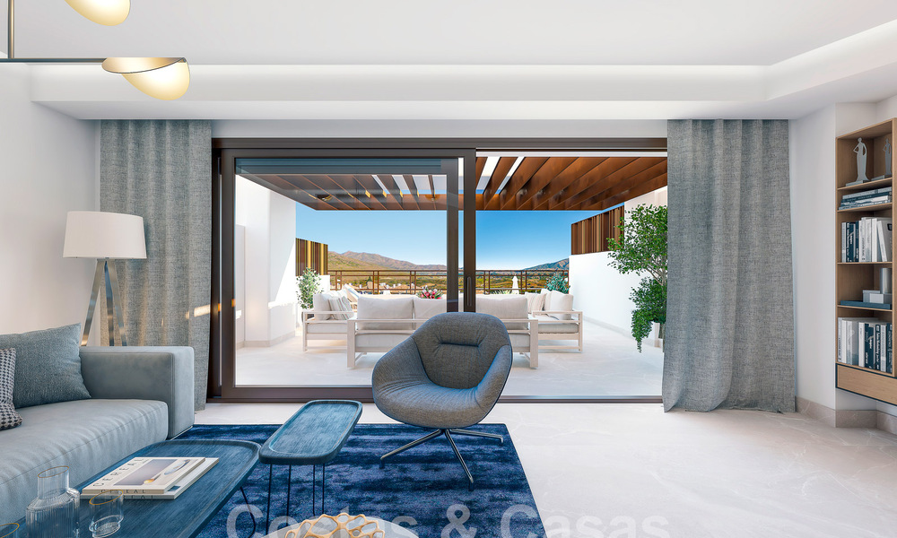 New development consisting of 8 townhouses for sale, with open views of the golf courses of the coveted golf resort of La Cala Golf, Mijas 53276
