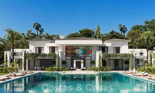 New designer villa for sale with undisturbed golf course views in Los Flamingos Golf resort in Marbella - Benahavis 52145 