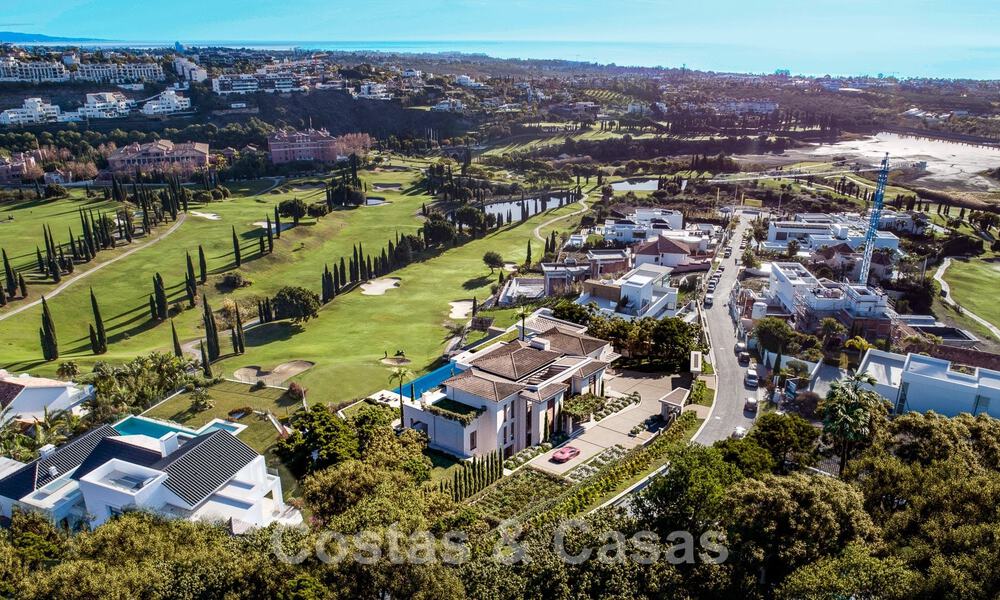 New designer villa for sale with undisturbed golf course views in Los Flamingos Golf resort in Marbella - Benahavis 52146