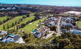 New designer villa for sale with undisturbed golf course views in Los Flamingos Golf resort in Marbella - Benahavis 52146 