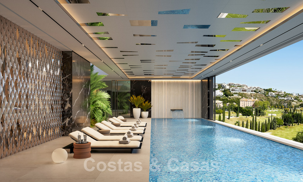 New designer villa for sale with undisturbed golf course views in Los Flamingos Golf resort in Marbella - Benahavis 52154