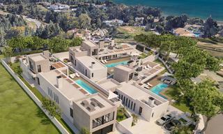 3 New designer villas for sale a stone's throw from the golf course in a luxury resort in Mijas, Costa del Sol 53544 