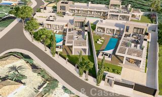 3 New designer villas for sale a stone's throw from the golf course in a luxury resort in Mijas, Costa del Sol 53545 