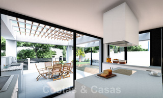 3 New designer villas for sale a stone's throw from the golf course in a luxury resort in Mijas, Costa del Sol 53561 