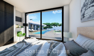 3 New designer villas for sale a stone's throw from the golf course in a luxury resort in Mijas, Costa del Sol 53564 