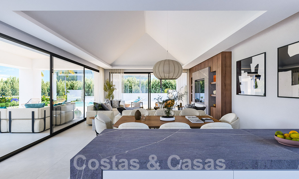 Plot + exclusive building project for sale for a brand new designer villa on the New Golden Mile in Marbella - Estepona 52791
