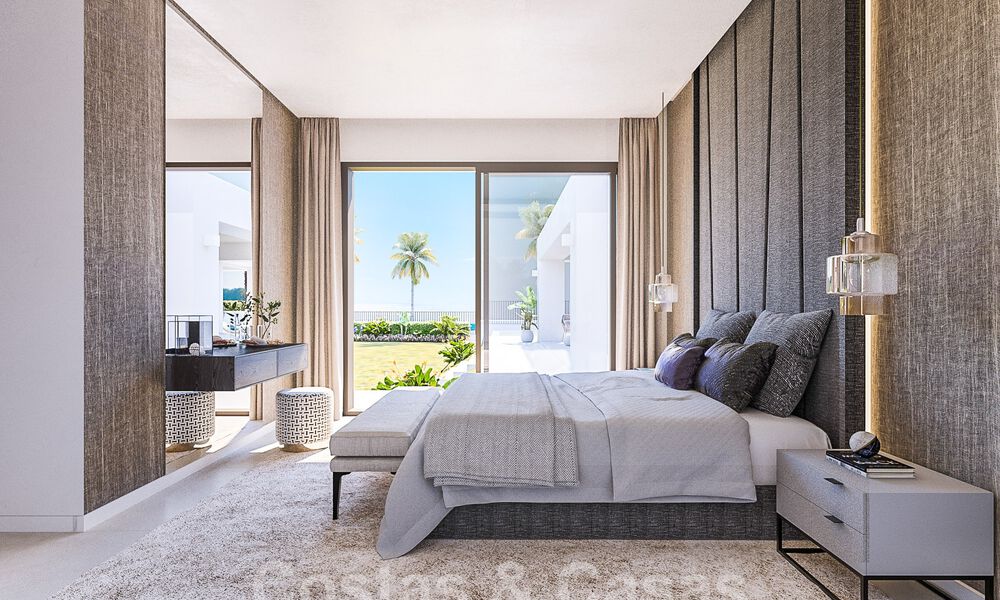Plot + exclusive building project for sale for a brand new designer villa on the New Golden Mile in Marbella - Estepona 52793