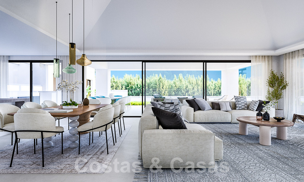 Plot + exclusive building project for sale for a brand new designer villa on the New Golden Mile in Marbella - Estepona 52795