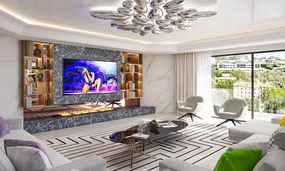 New luxury villa for sale, front line Los Flamingos Golf in Marbella - Benahavis 52806